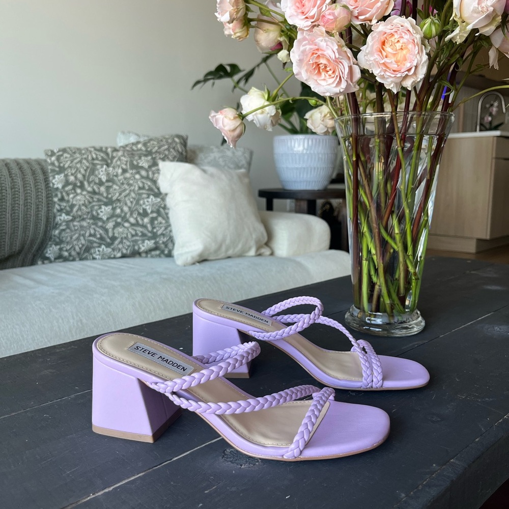 Lilac Steve Madden sandals